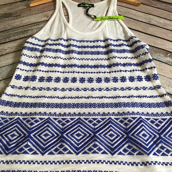 Sam Edelman Embroidered Razorback Tank Top - Picture 2 of 7